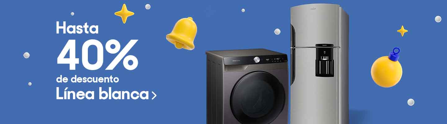 Hasta 40% de descuento en Línea blanca. Pulsa aquí para elegir.