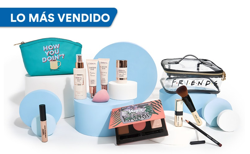 Lo más vendido. Pulsa aquí para encontrar labiales, brochas, cosmetiqueras y más.